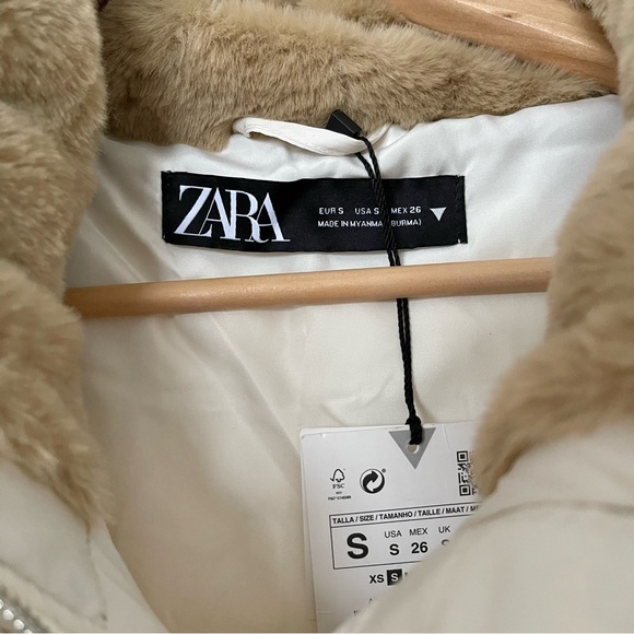 ZARA WATER REPELLENT PUFFER COAT - Picture 11 of 13